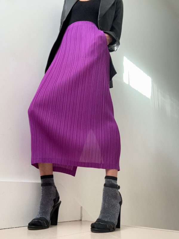 Pleated Skirt Purple